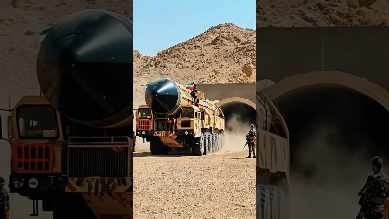 🚀 Massive Missile Convoy Emerging from Hidden Tunnel! #MilitaryPower