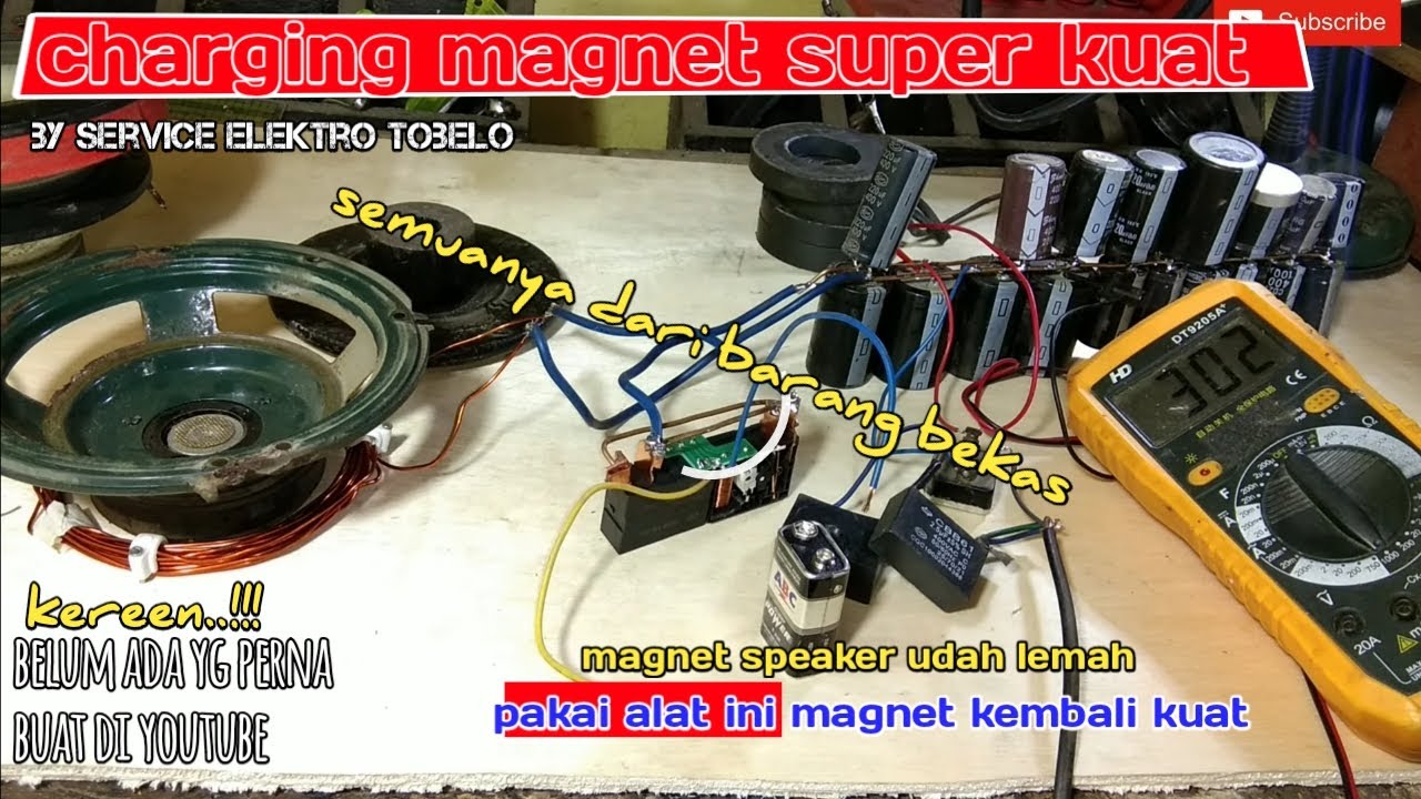 alat cas magnet speaker paling sederhana