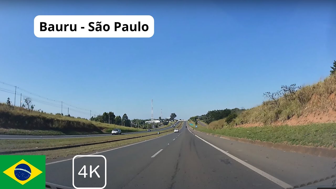 Trajeto Bauru - São Paulo [4K]