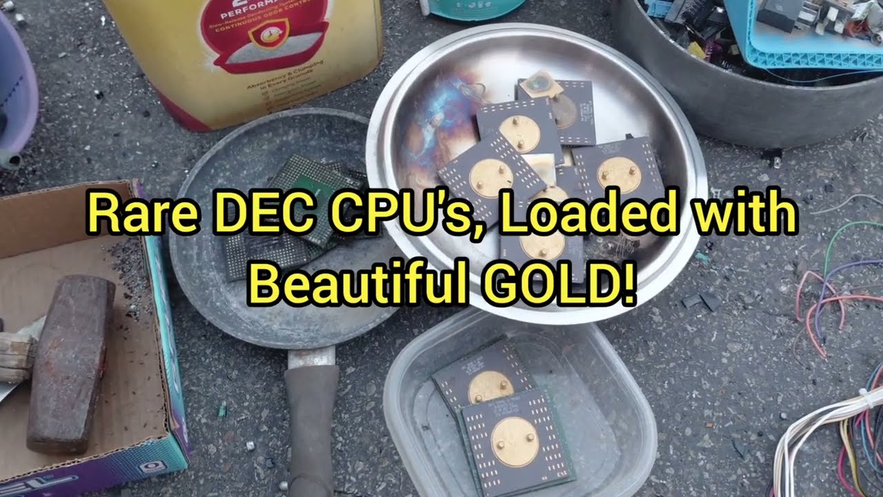 Rare DEC CPU's Loaded with Gold and Silver! Let's Refine!