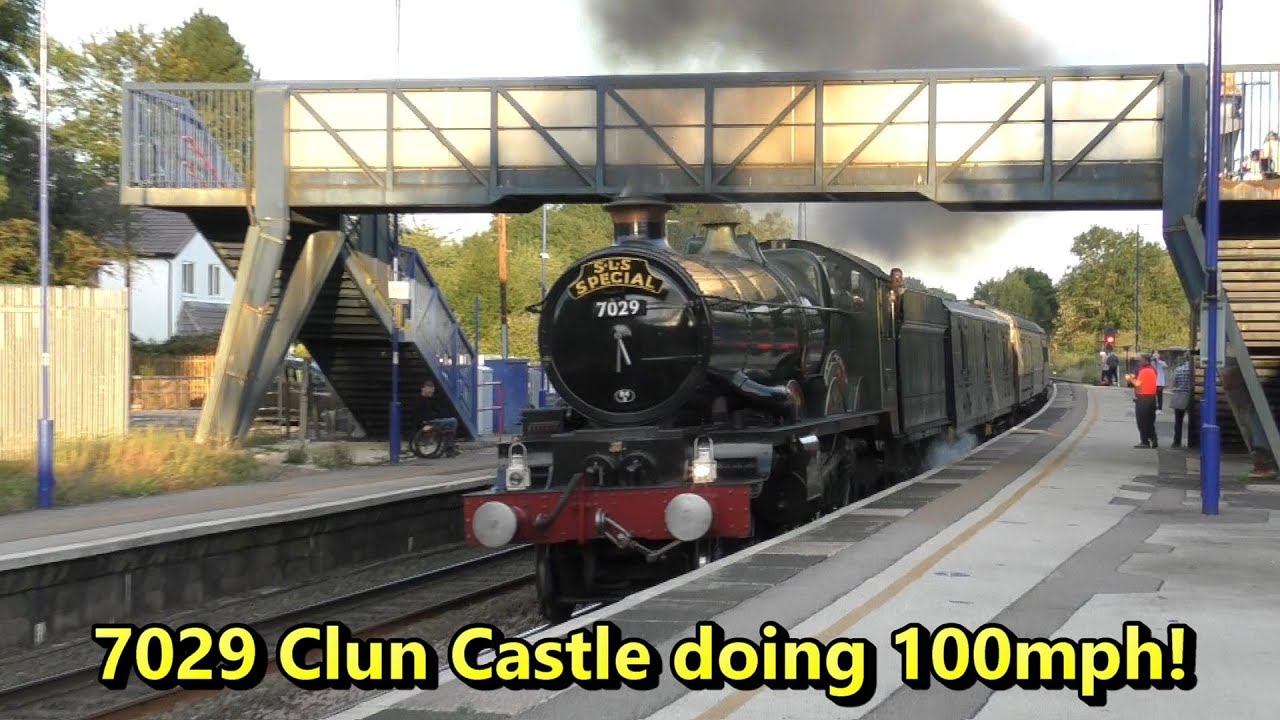 Great Western Castle Centenary Special - 7029 Clun Castle doing 100mph!