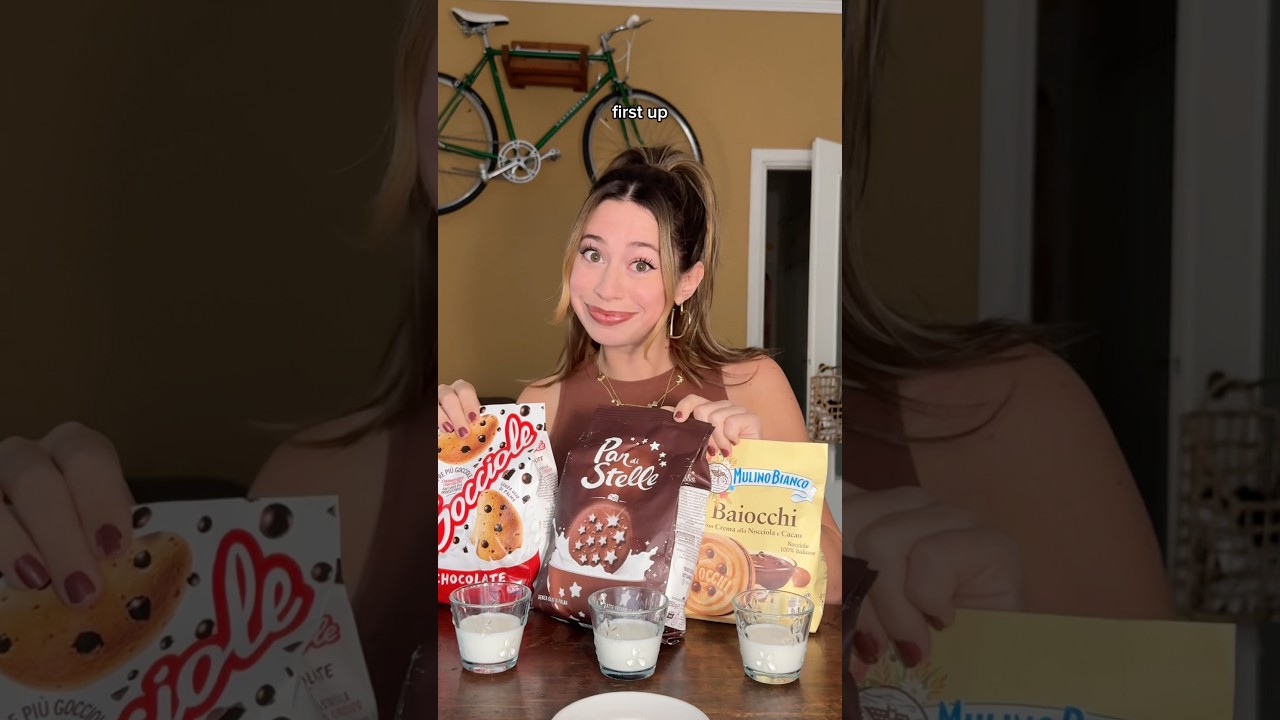 Пробуем самое известное итальянское печенье на завтрак! 🍪😳‼️ #shesthetea #tastetest #italiancooki...
