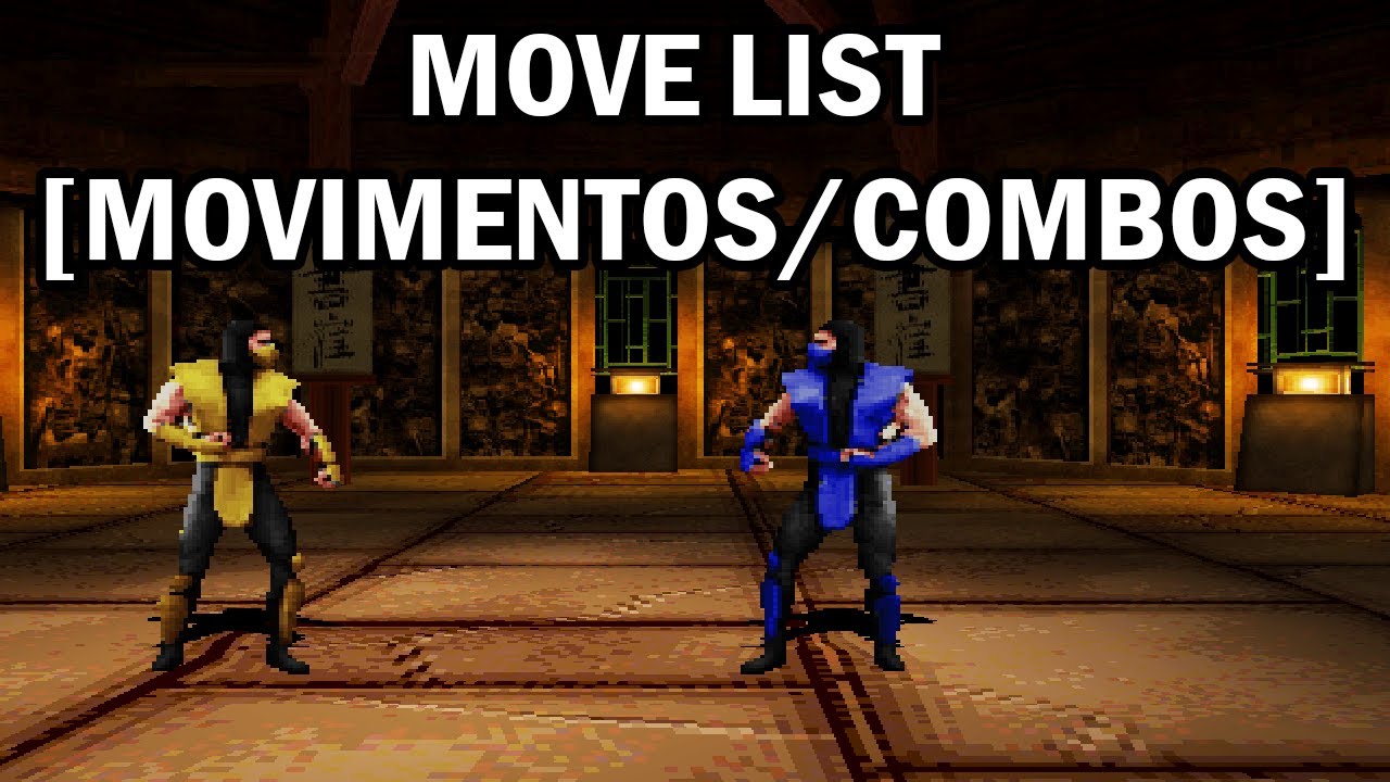 Mortal Kombat Mythologies Sub-Zero (PS1) - Move List [Movimentos/Combos]