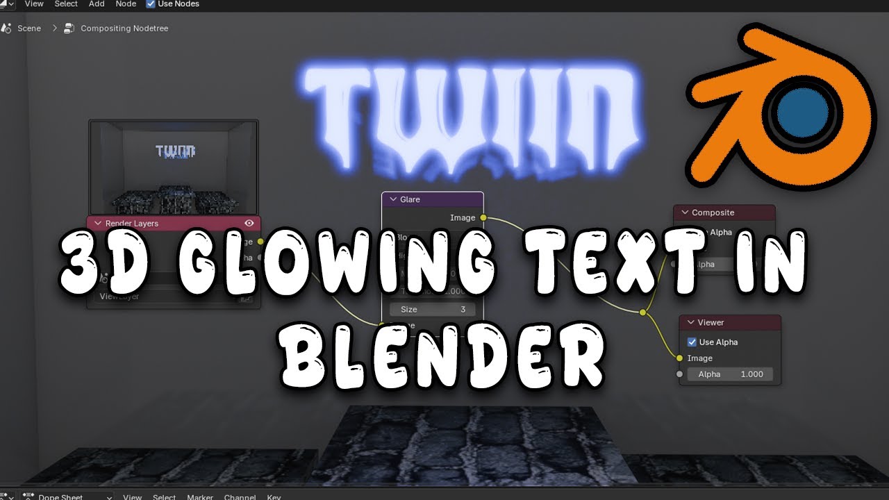 How to make 3D Glowing Text In Blender
