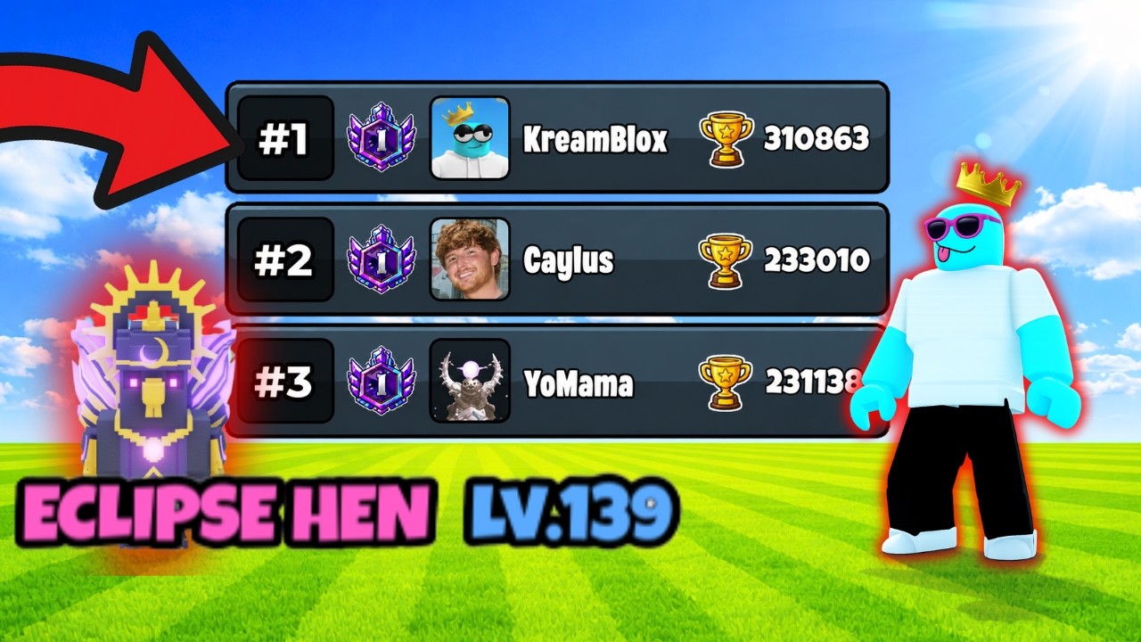 going for #1 Leaderboard in GROW A CHICKEN FIGHTER!