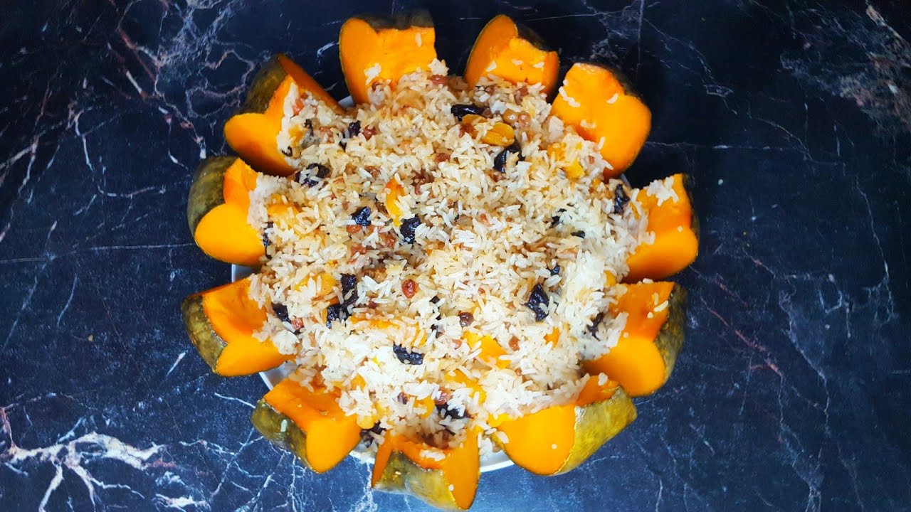 ВЫ ЖДАЛИ,ВЫ ПРОСИЛИ..ПЛОВ В ТЫКВЕ/ПРАЗДНИЧНОЕ БЛЮДО😍Рис/тыква в духовке/басмати/Десерт/Чечня/