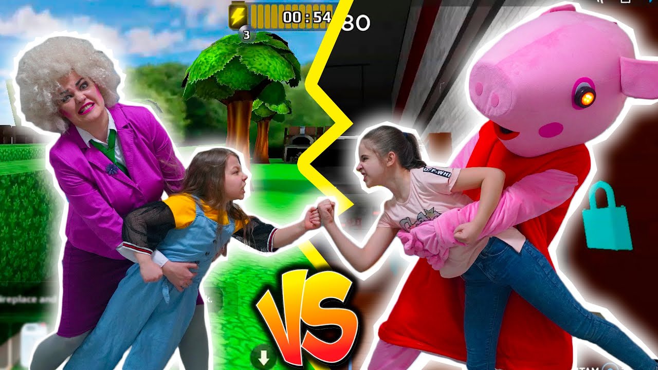 Команда ПИГГИ 🐷 ПРОТИВ Команды СТРАШНОЙ УЧИЛКИ 3D! НИКОГДА НЕ ИГРАЙ В КАРАНТИН!