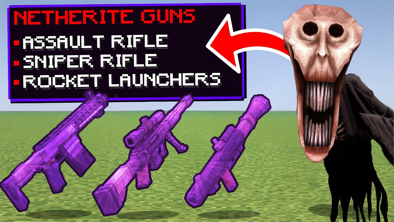Minecraft, But Horror Mods Drop GUNS