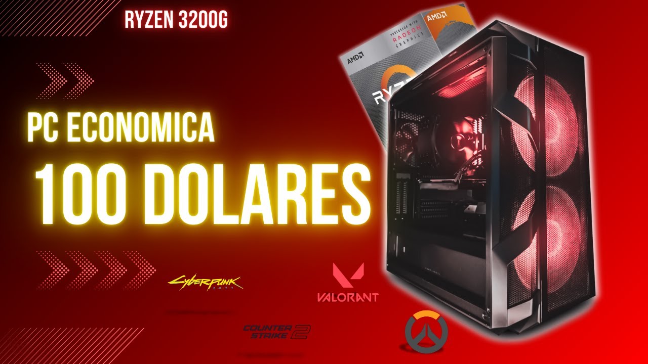 PC ECONOMICA por 100 DOLARES | AMD RYZEN 3200G