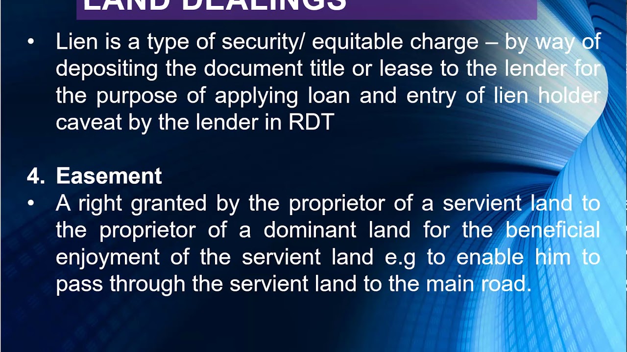 Land Law Part 1/4