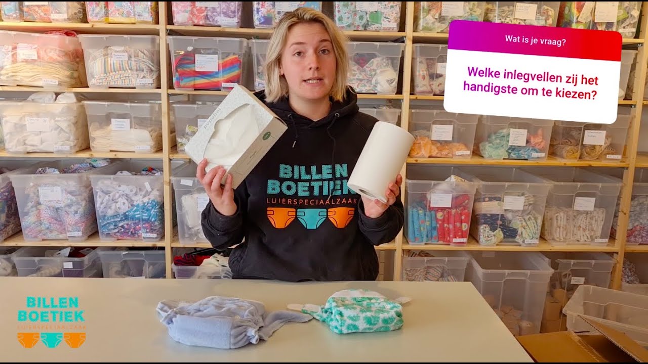 Tips over inlegvellen voor in de wasbare luier.