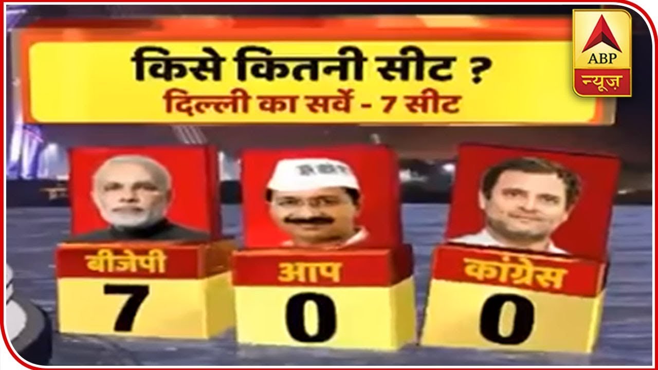 Survey Predicts BJP's Victory In All 7 Lok Sabha Seats Of Delhi | ABP News