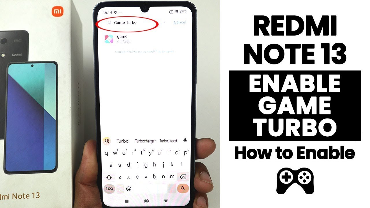 Enable Game turbo in Redmi Note 13 - Setup Game Turbo