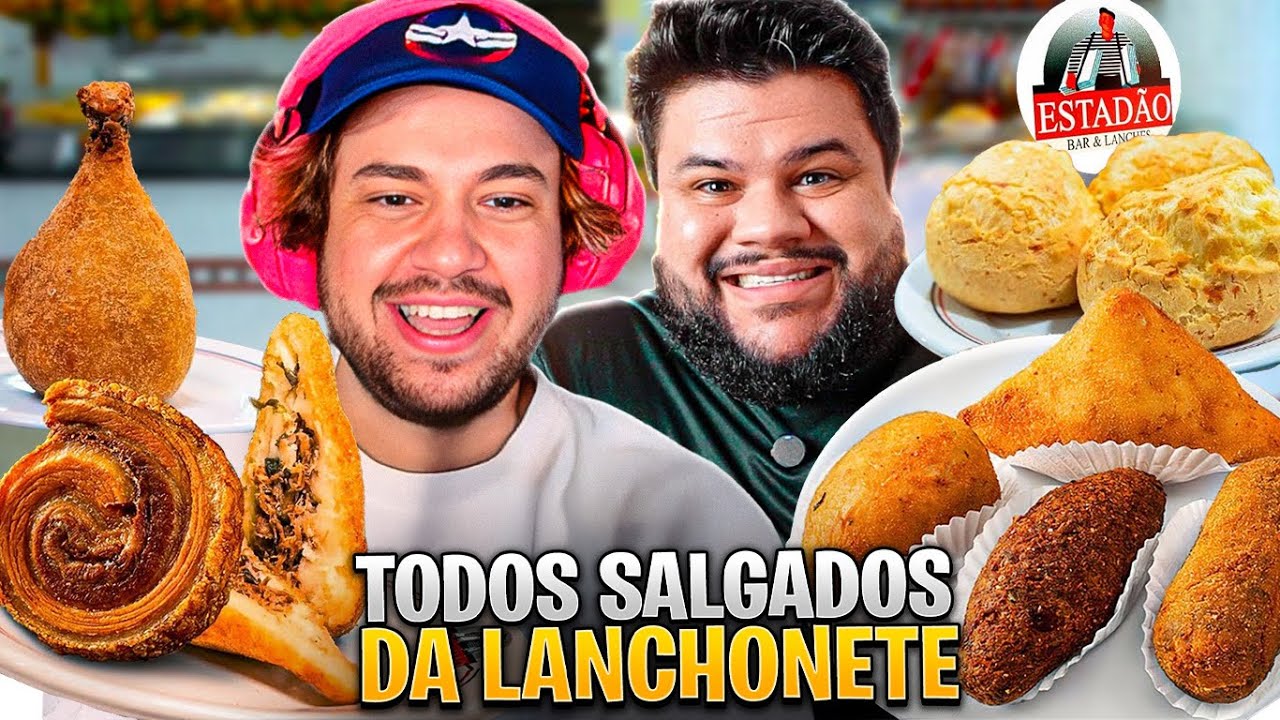 COMENDO TODOS SALGADOS DO ESTAD&Atilde;O EM S&Atilde;O PAULO! - React Thiago Quatroque