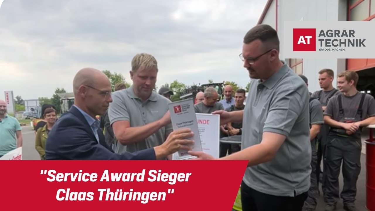 AGRARTECHNIK Service Award 2021 - Gesamtsieger Claas Thüringen GmbH, Standort Schwabhausen