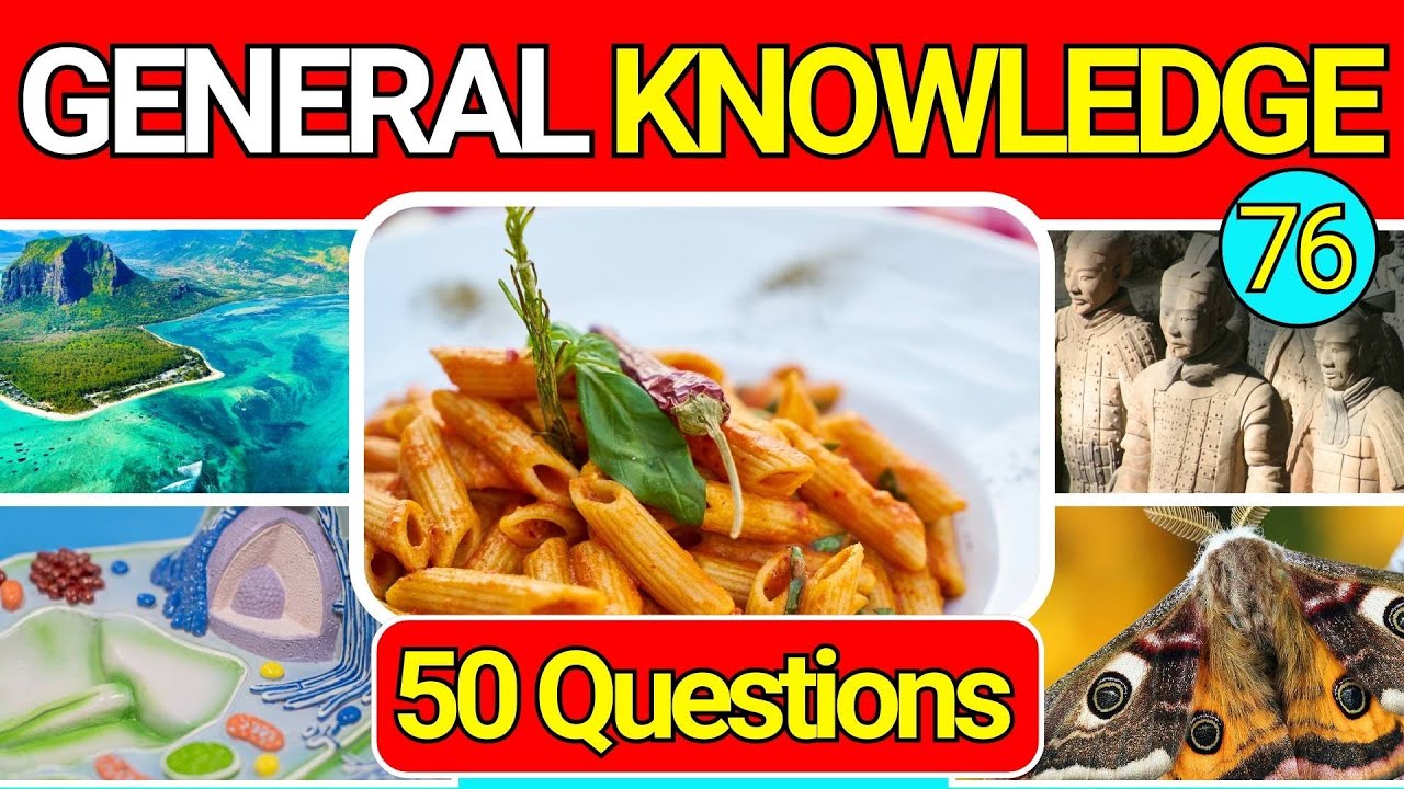 Educational General Knowledge Quiz Trivia 76 📚💡| Can You Answer All 50 Questions Correctly? 2024