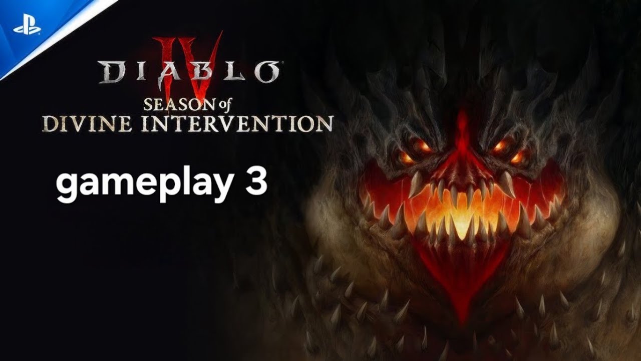 DIABLO 4  DIVINE INTERVENTION  | PS5 GAMEPLAY 4K | no commentary EP 3