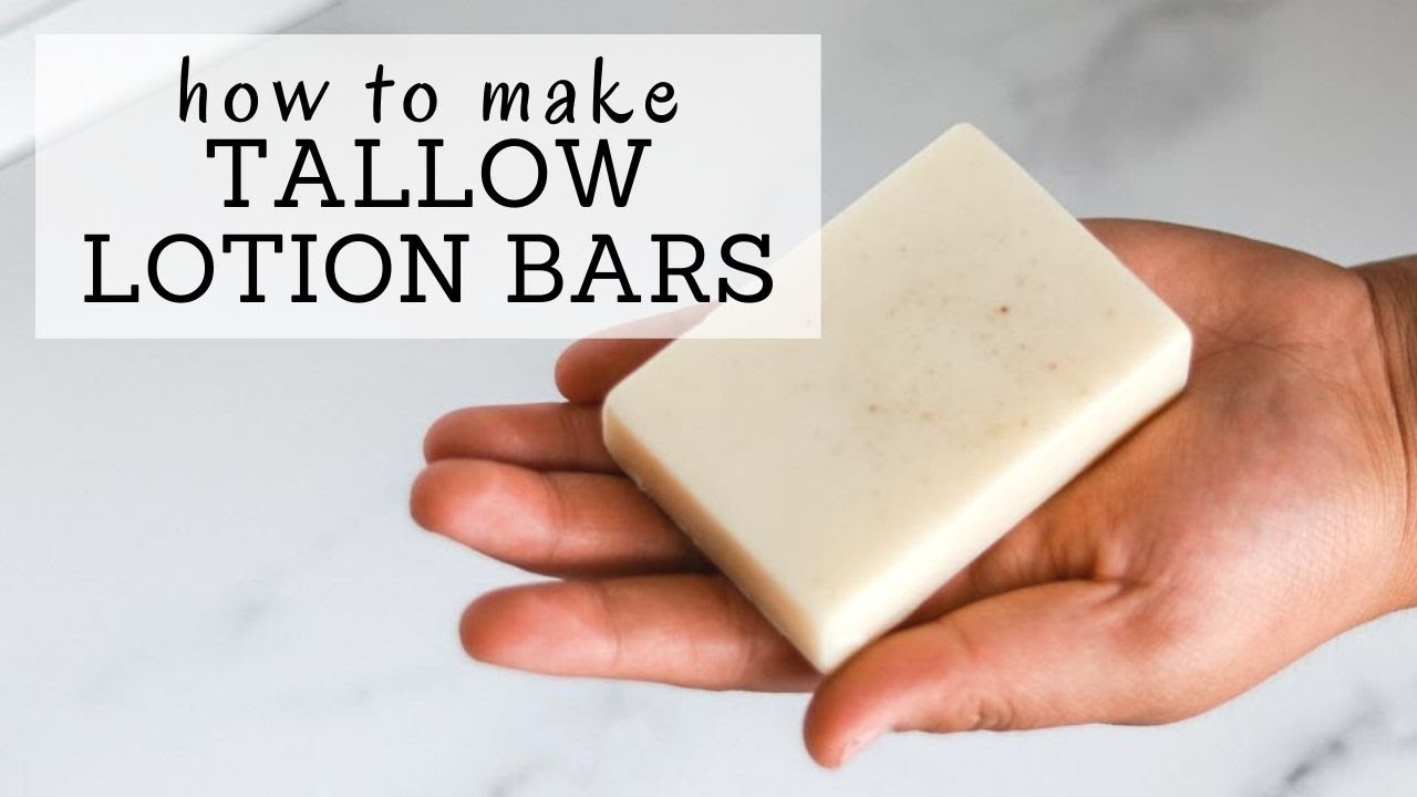 Tallow Lotion Bar Recipe | DIY LOTION BARS WITH ESSENTIAL OILS | Bumblebee Apothecary