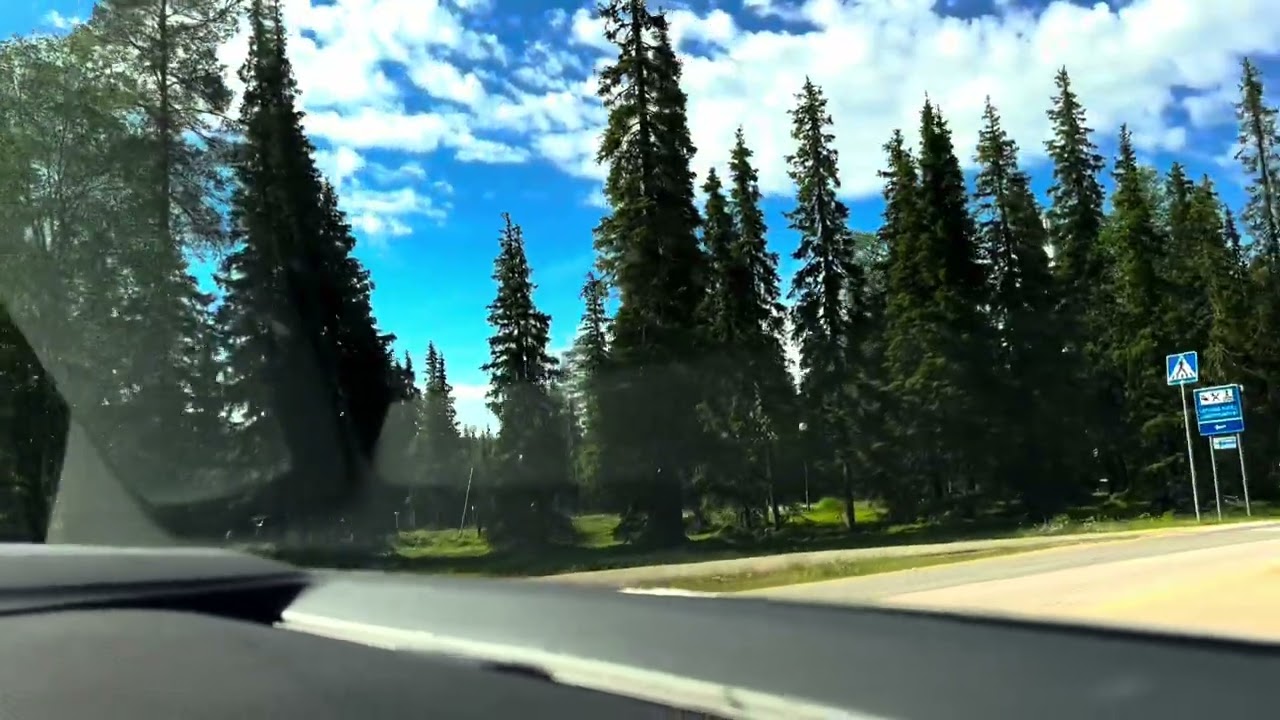 On the way to Lapland Hotel Luostotunturi, Luosto Finland