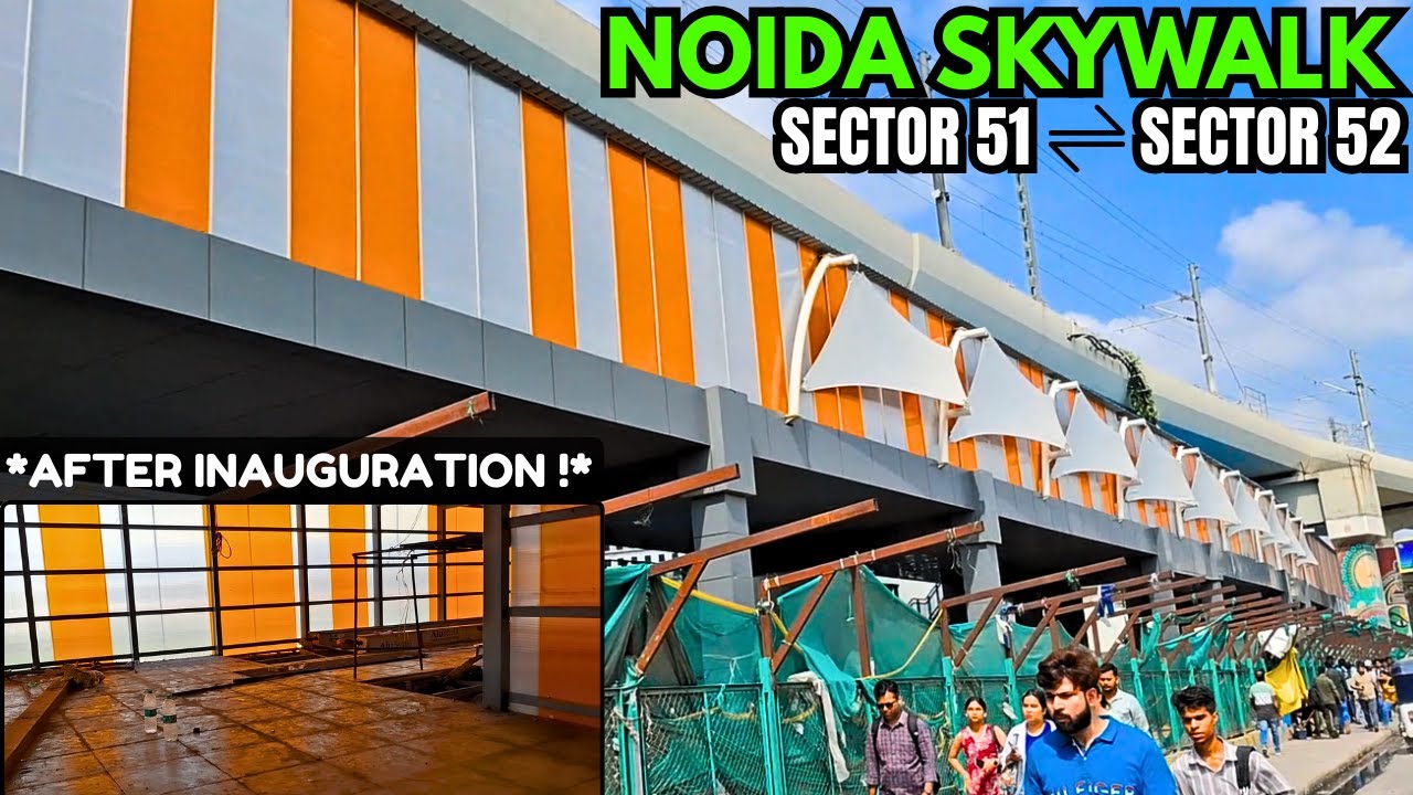 Noida Skywalk Shocking Reality after Inauguration 😒