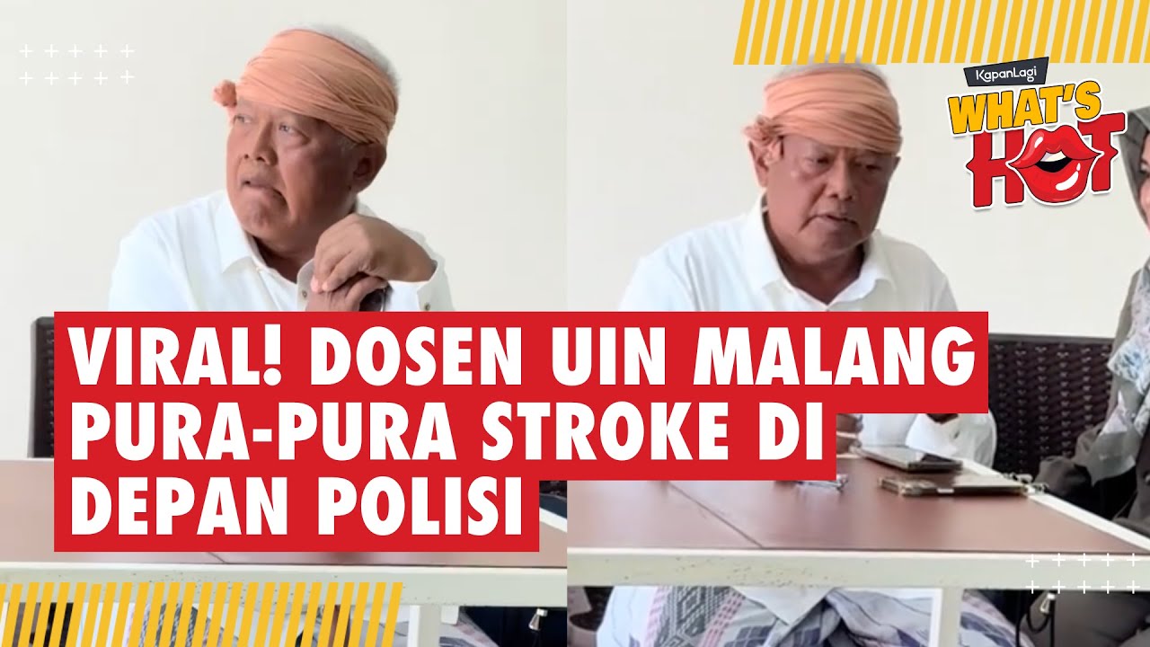 VIRAL! Dosen UIN Malang Pura-Pura Stroke di Depan Polisi - Diduga Lakukan Pelecehan