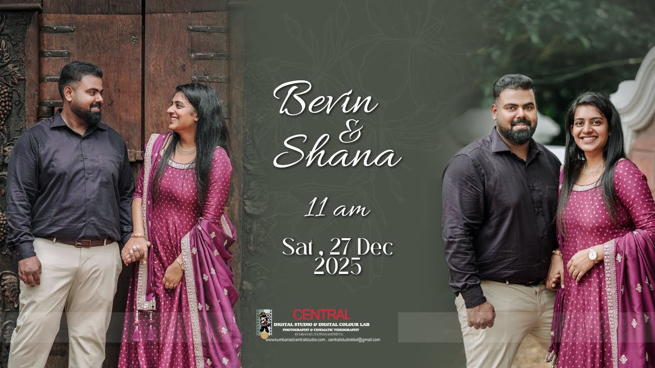 WEDDING LIVE STREAMING - BEVIN & SHANA  (27-12-2025)