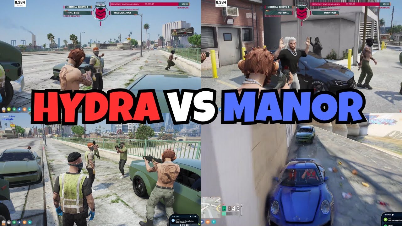HYDRA SMOKE MANOR AND INITIATE THE W*R | MULTI POV | NOPIXEL 4.0 GTA RP