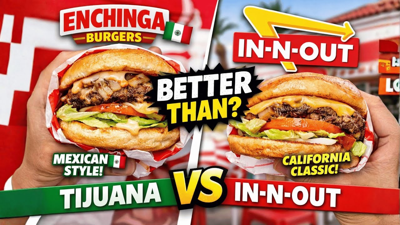 Enchinga Burgers лучше, чем In-N-Out? Легендарное место, где подают бургеры в Тихуане 🇲🇽🍔