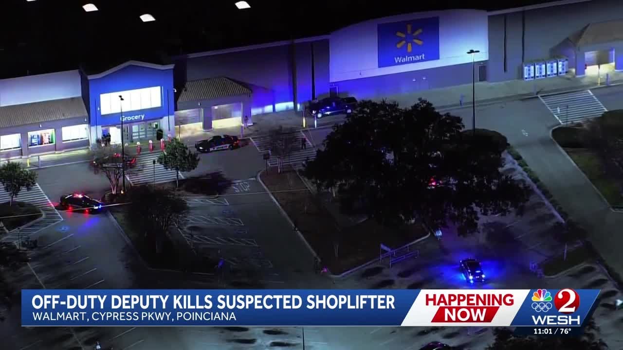 Suspect dead after shoplifting confrontation at Florida Walmart