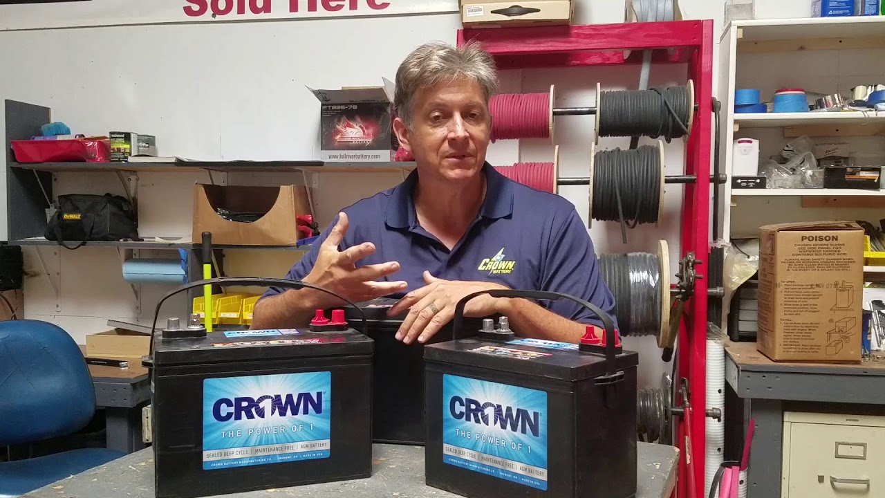 Crown AGM Deep Cycle Battery