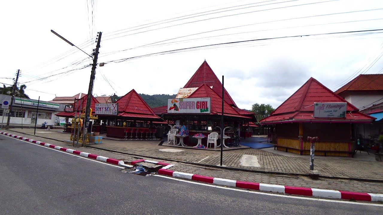 Virtual walking tour - Lamai walking street Koh Samui | Beach road in Thailand 2020