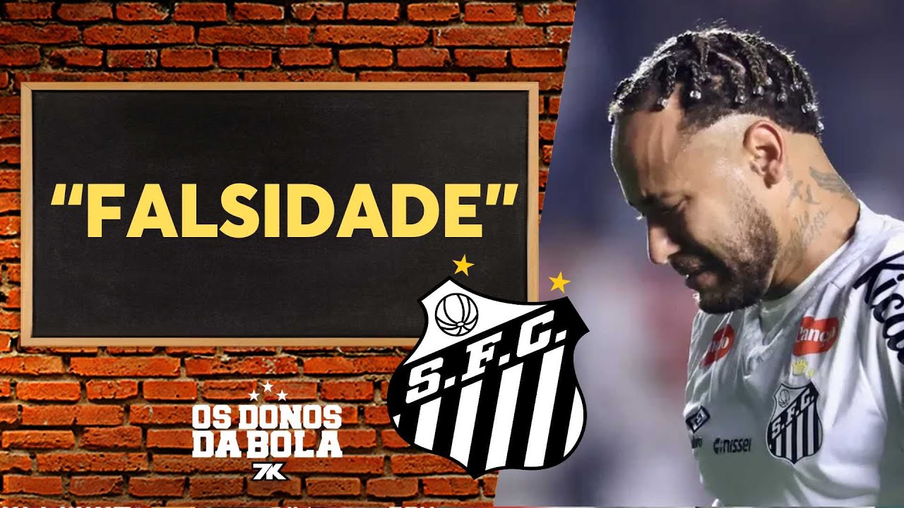 ‘Falsidade’: Craque Neto critica Neymar por choro após vexame do Santos contra o Vasco