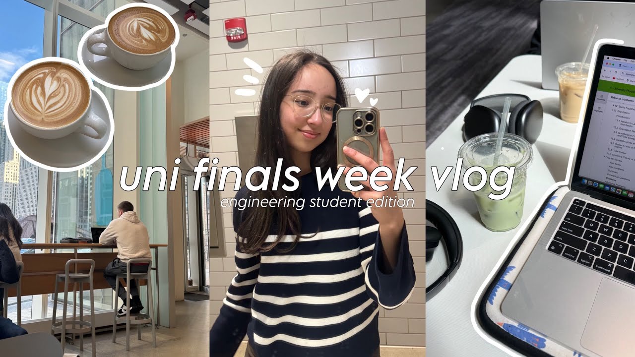 PINTEREST SCHOOL GIRL📓🖇 | super productive study with me | finals week engineering student!