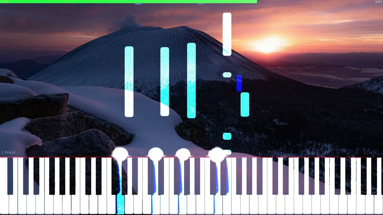 ☕🌛🎹➡️🎧 Weightless Hills . Restful Piano Music 🌼🎹
