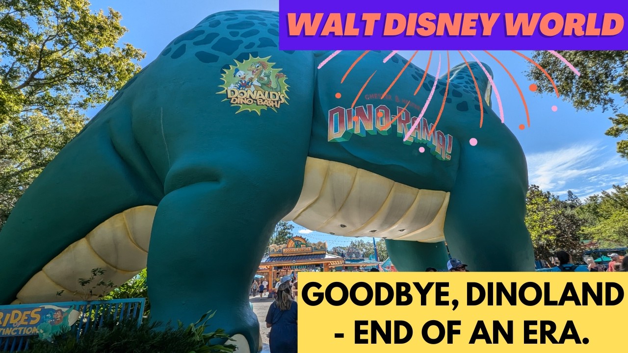 Walt Disney World Dinoland closes: End of an Era 🦕❤️🦖 #dinoland #waltdisneyworld #animalkingdom