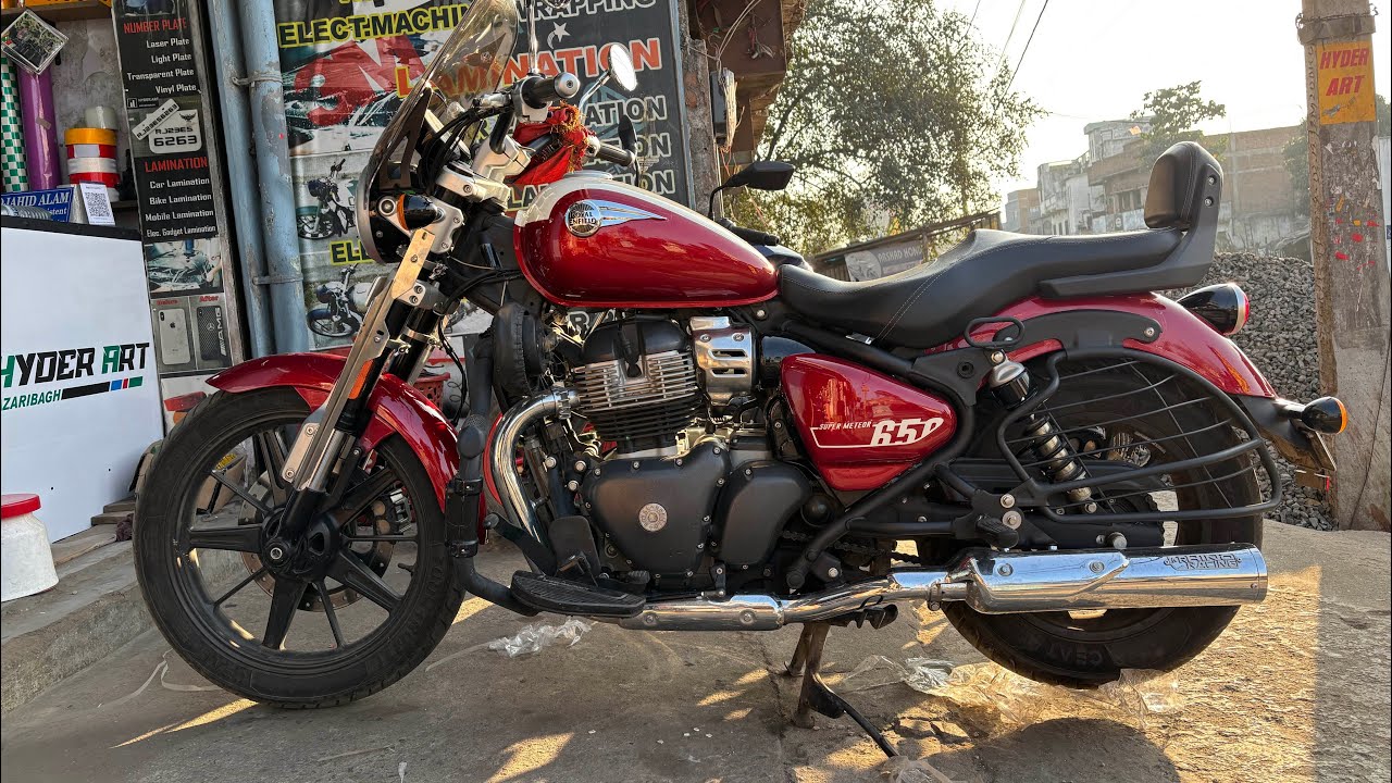 Royal Enfield super meteor 650 full ppf lamination / super meteor 650 lamination