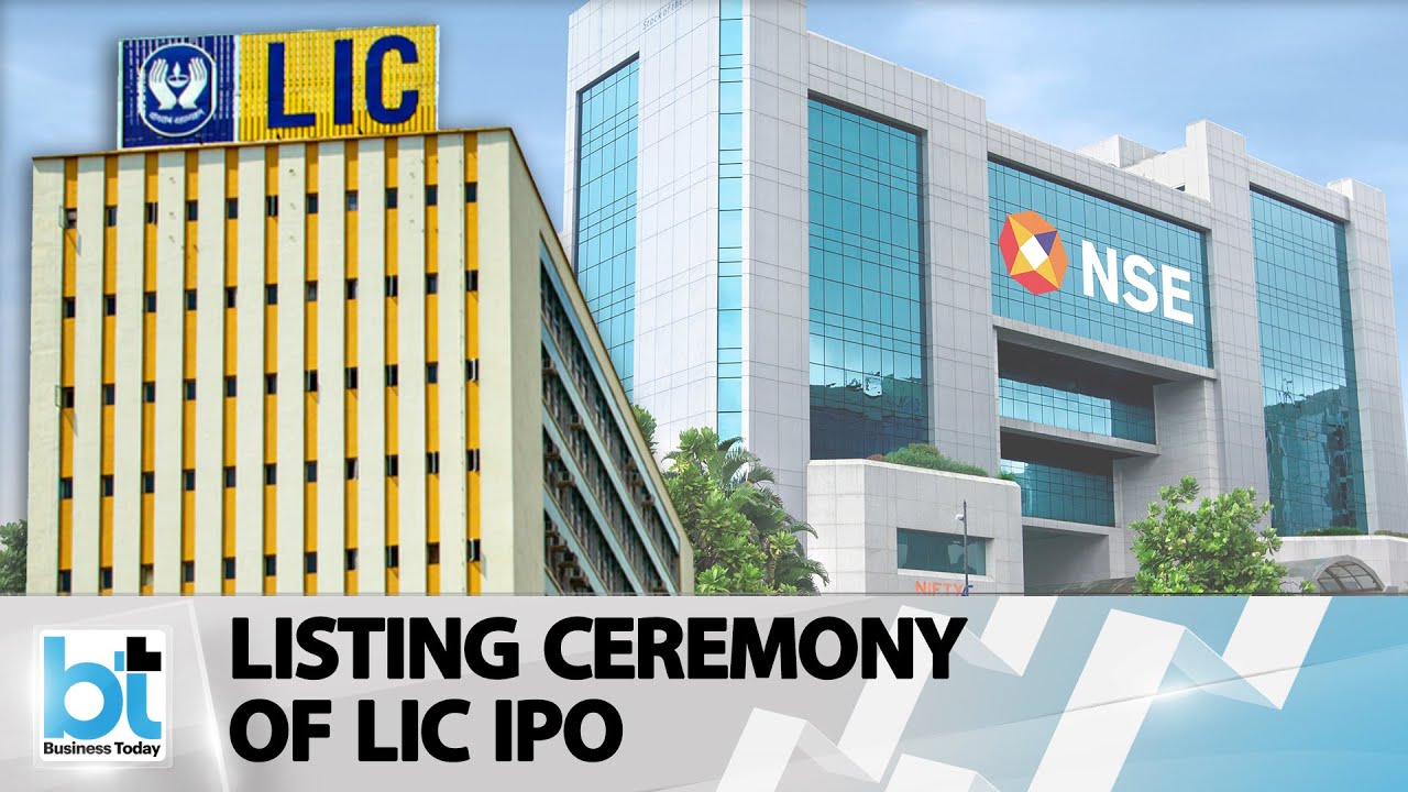 LIC shares lists on bourses