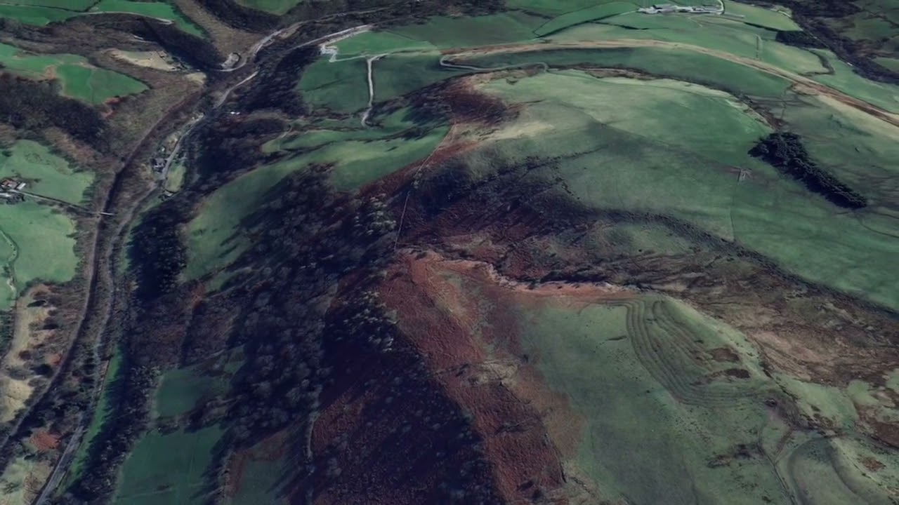 Llanbrynmair i Talerddig Google Earth
