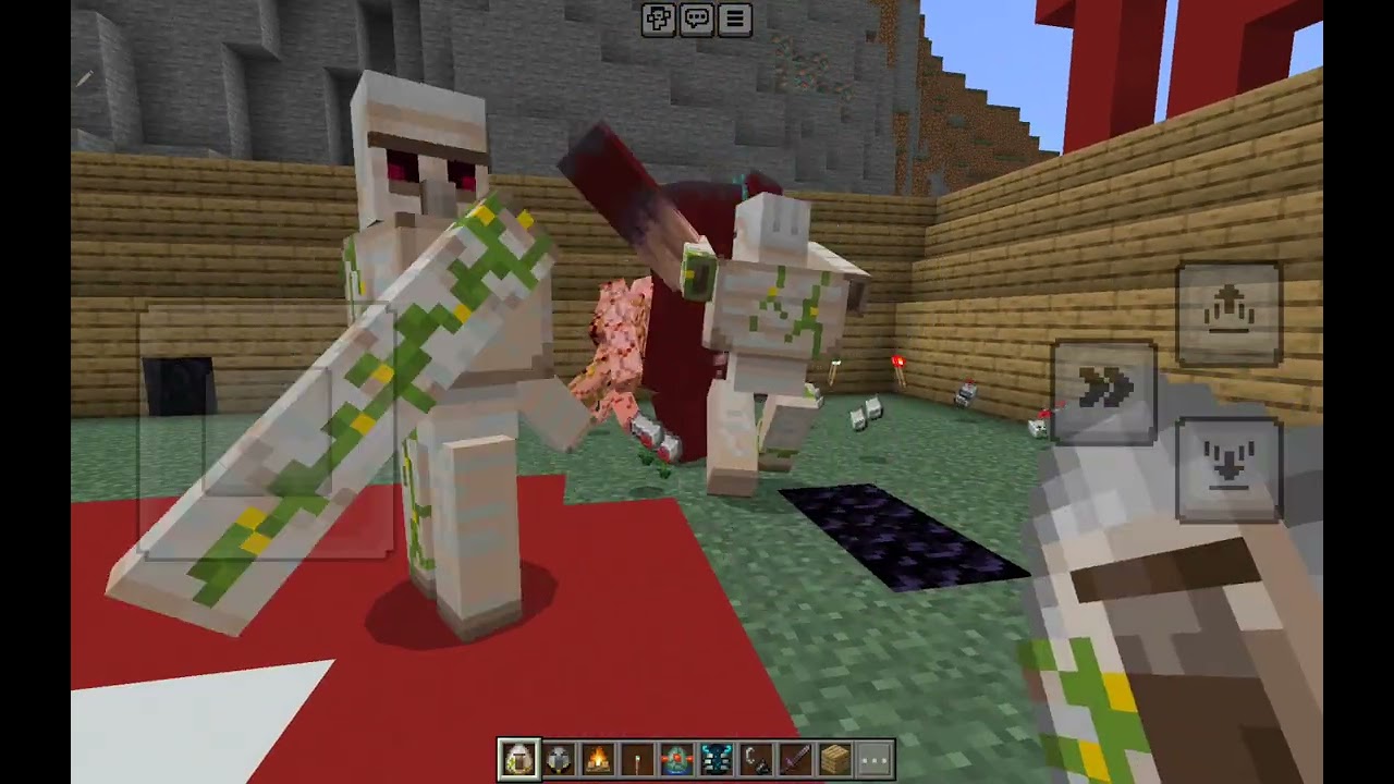 Wardon vs iron golem, and foxes!