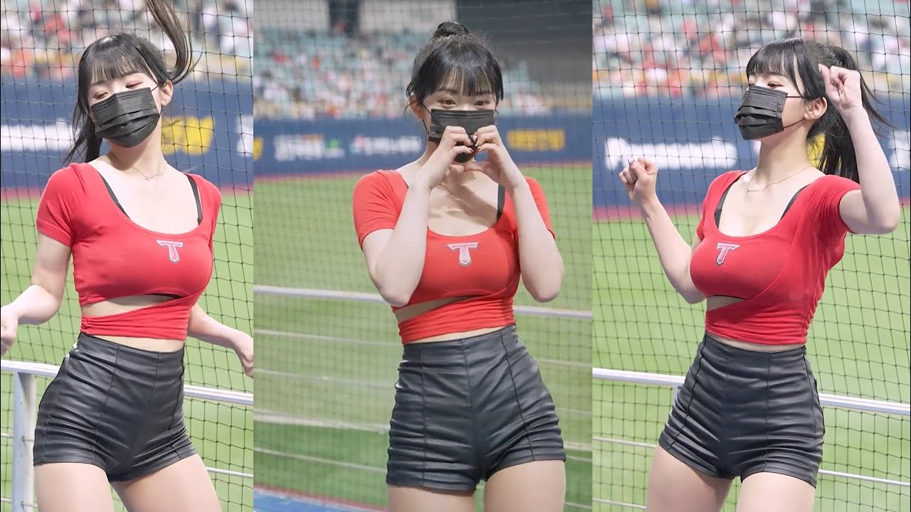 Lee Da-hye’s electrifying cheerleader performance to This way it’s hot (Bad Kids) at Kia Tigers game