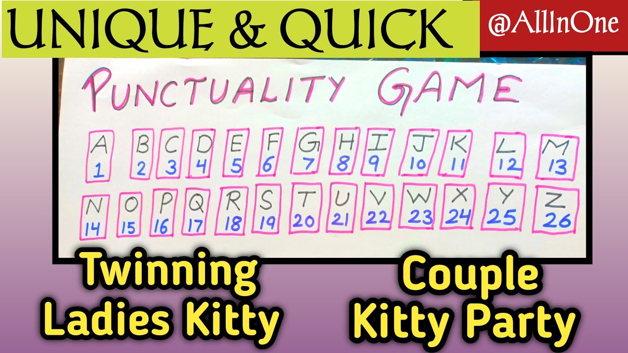 Punctuality Game for Couple Kitty|Ladies Kitty Punctuality Game|Kitty Party Game LATEST