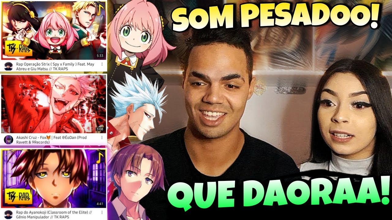 React - Rap Operação Strix TK RAPS + Rap do Ayanokoji Classroom of the Elite + Akashi Cruz - Fox🦊