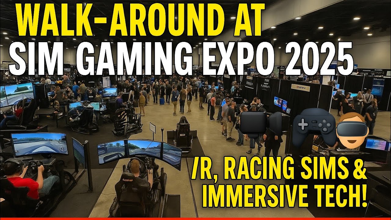 Walk-Around at Sim Gaming Expo 2025 🎮 | VR, Racing Sims & Immersive Tech!