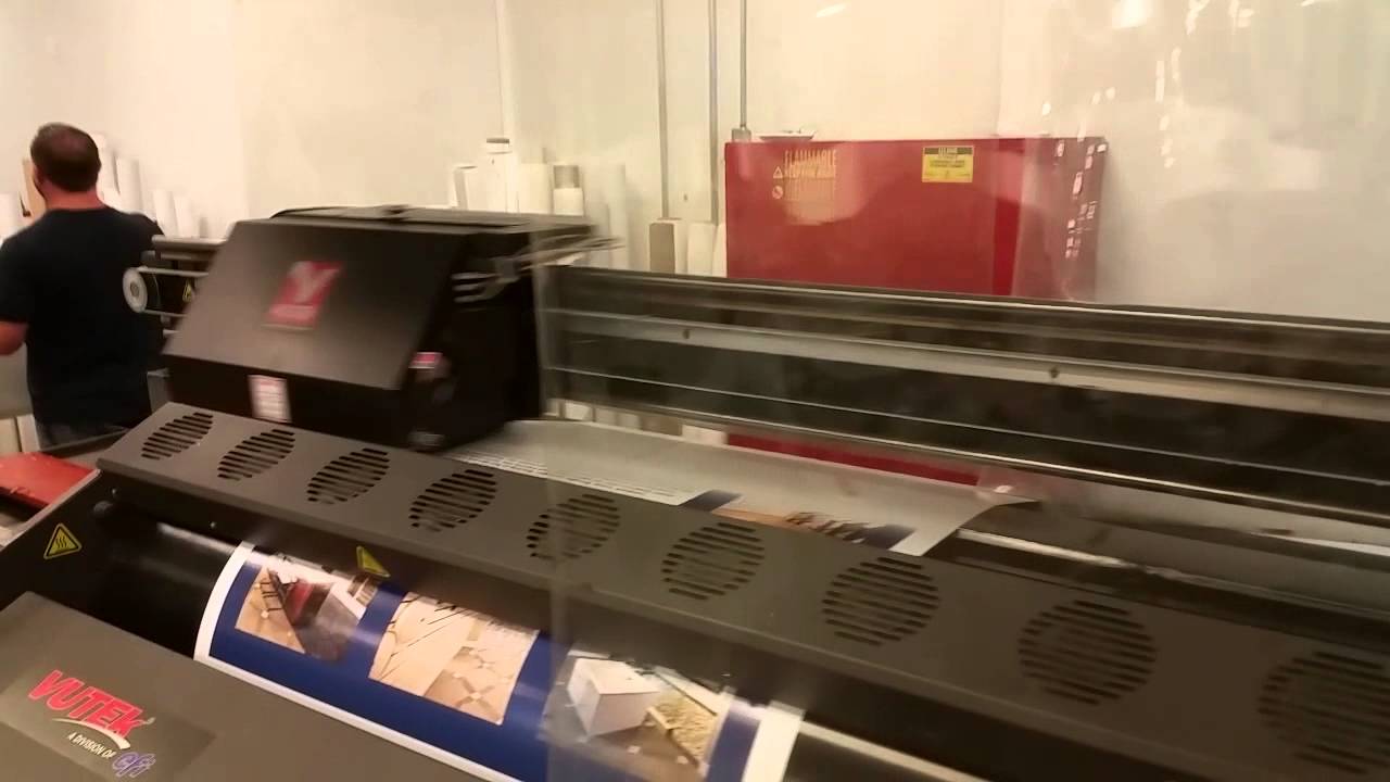 Used EFI-VUTEk 3360 operational video