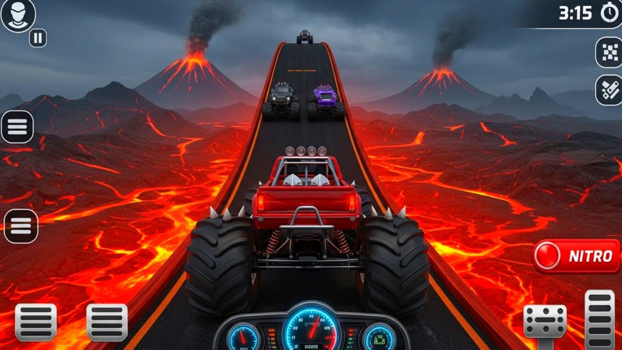 Monster Truck Racing That Tests Everything Monster Truck Stunt - Car Game