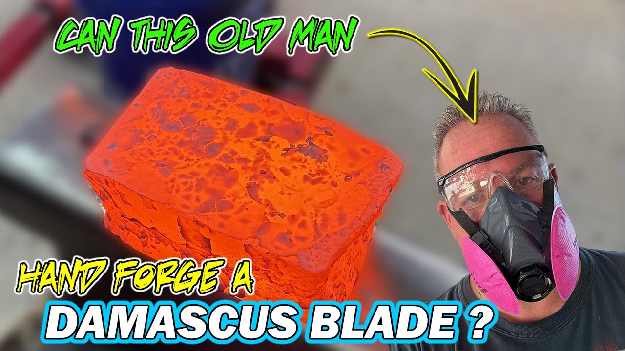 ASMR Hand Forged in Fire Damascus Christmas Gift Knife Blade