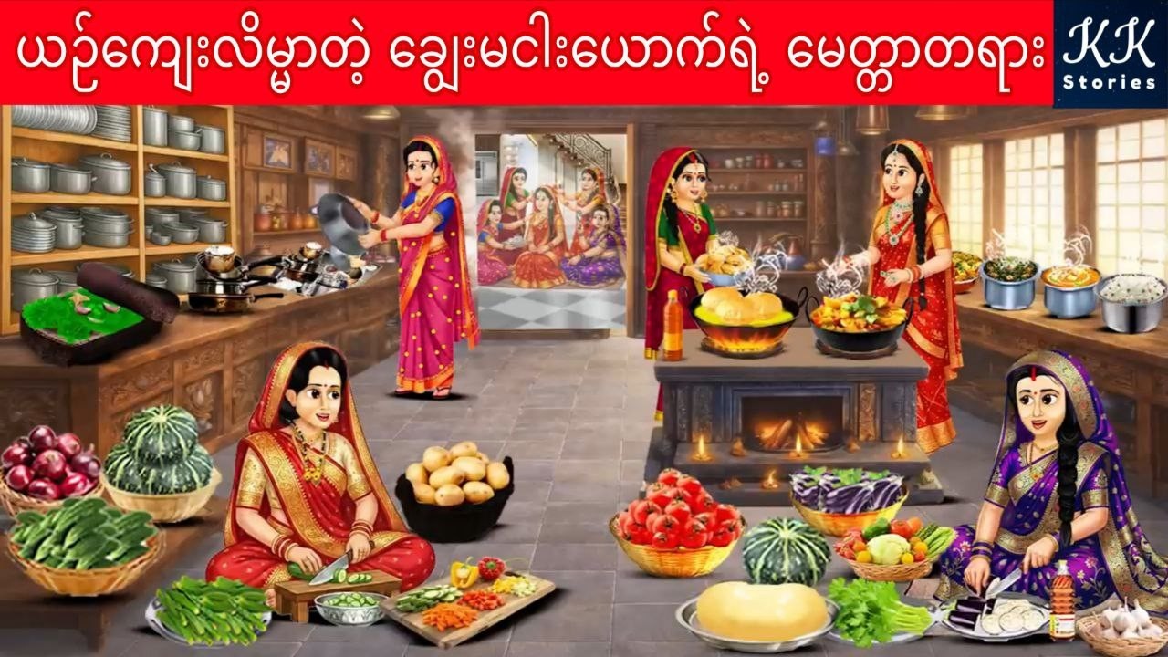 ယဉ်ကျေးလိမ္မာတဲ့ ချွေးမငါးယောက်ရဲ့ မေတ္တာတရား... KK Stories Official
