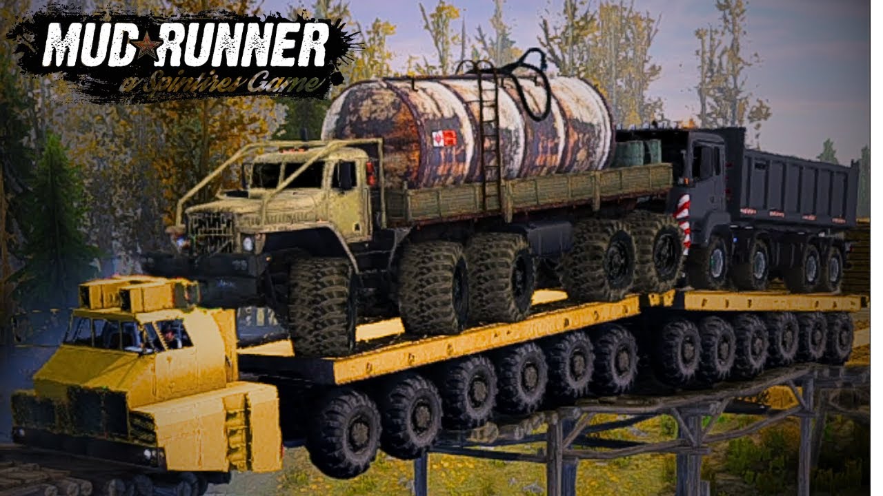 Long Trucks Carrying Excessive Loads - Spintires Mudrunner