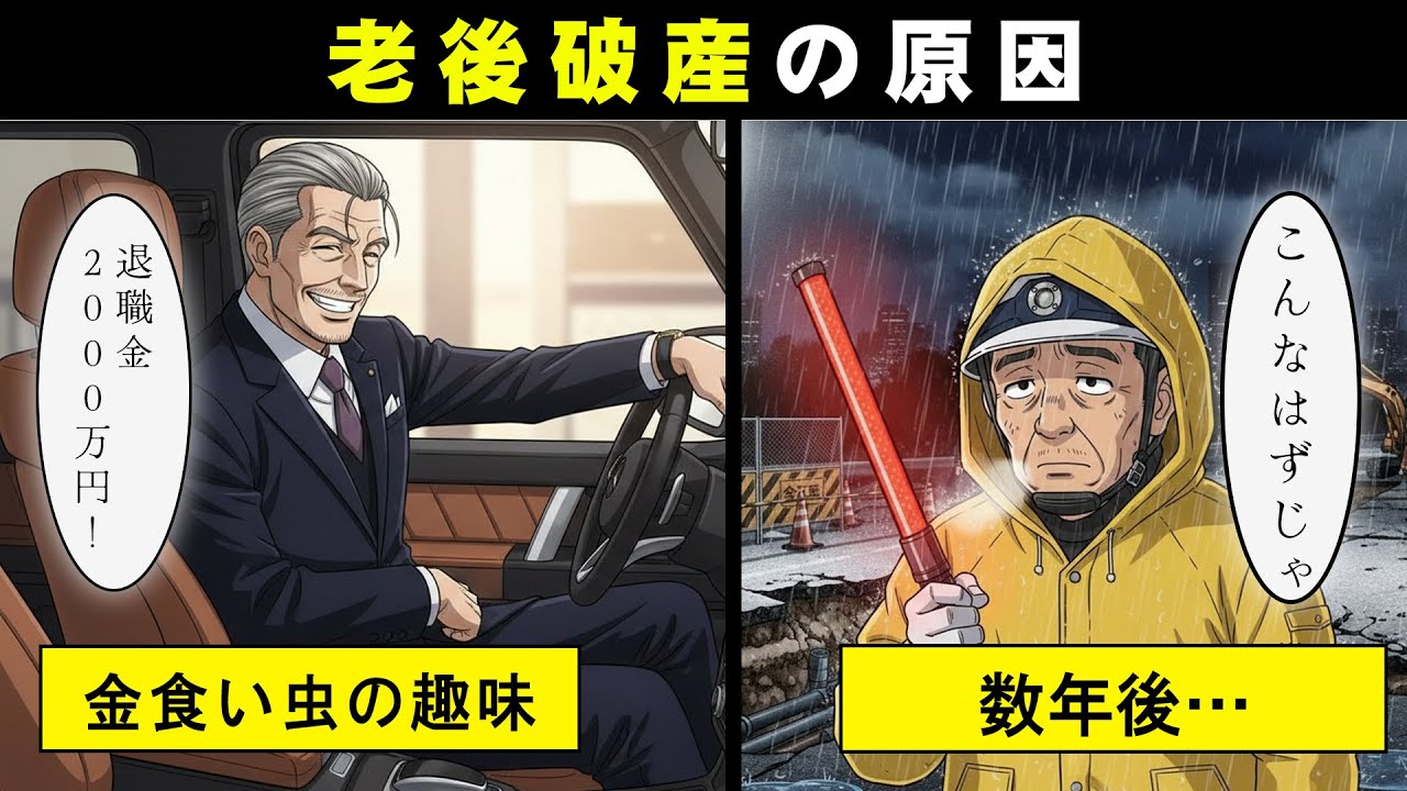 【漫画】老後破産する「金食い虫の趣味」5選。2000万の退職金を高級車に全ツッパした男の末路がヤバすぎる…