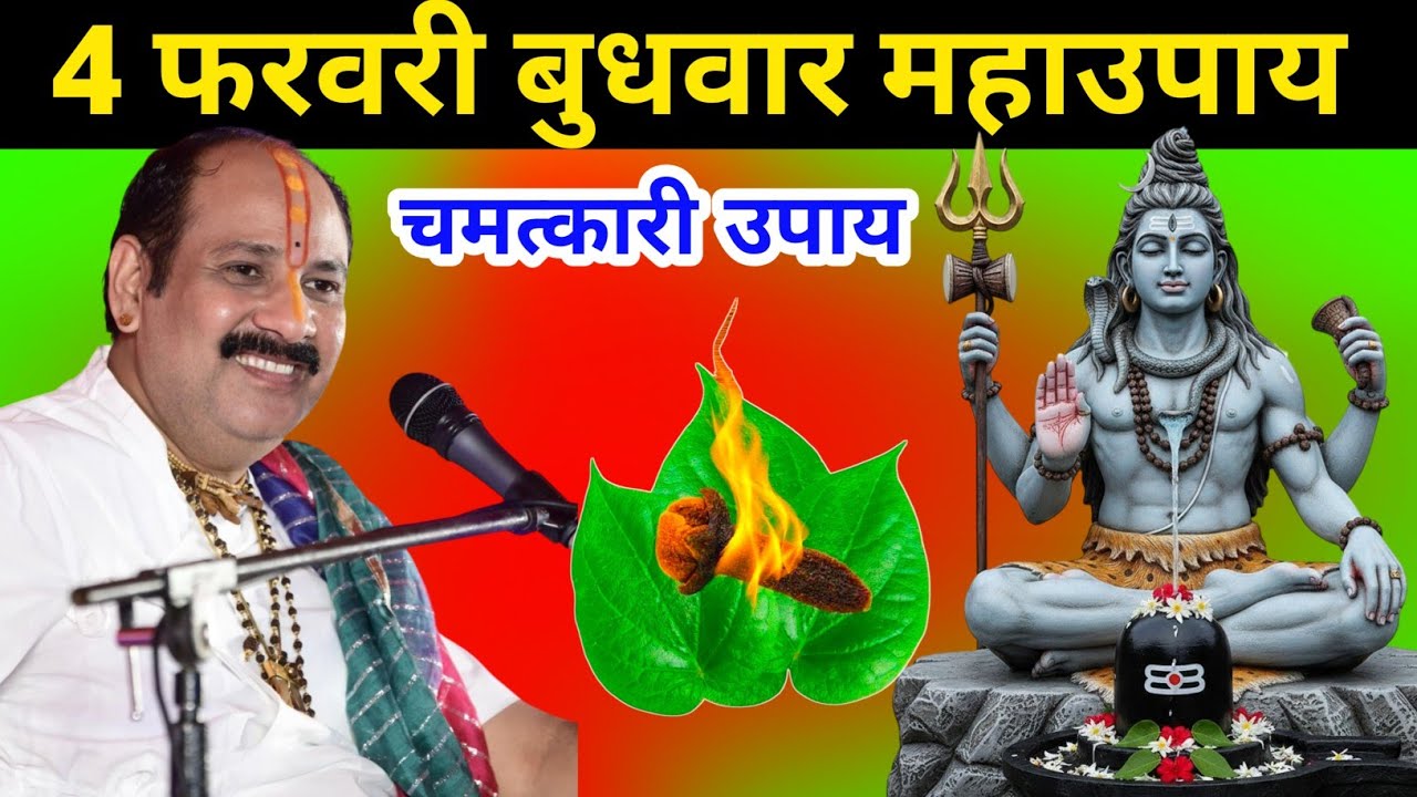 4 फरवरी बुधवार महाउपाय | शिव महापुराण में बताए गए चमत्कारी उपाय | Shiv Bhakti Katha | महादेव कृपा